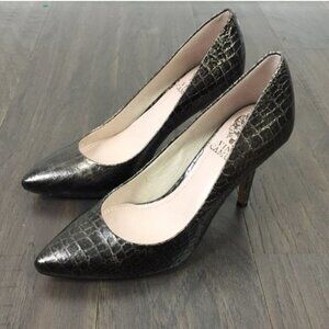 Vince Camuto | Hallee Reptile Metallic Pump Heels Size 8M